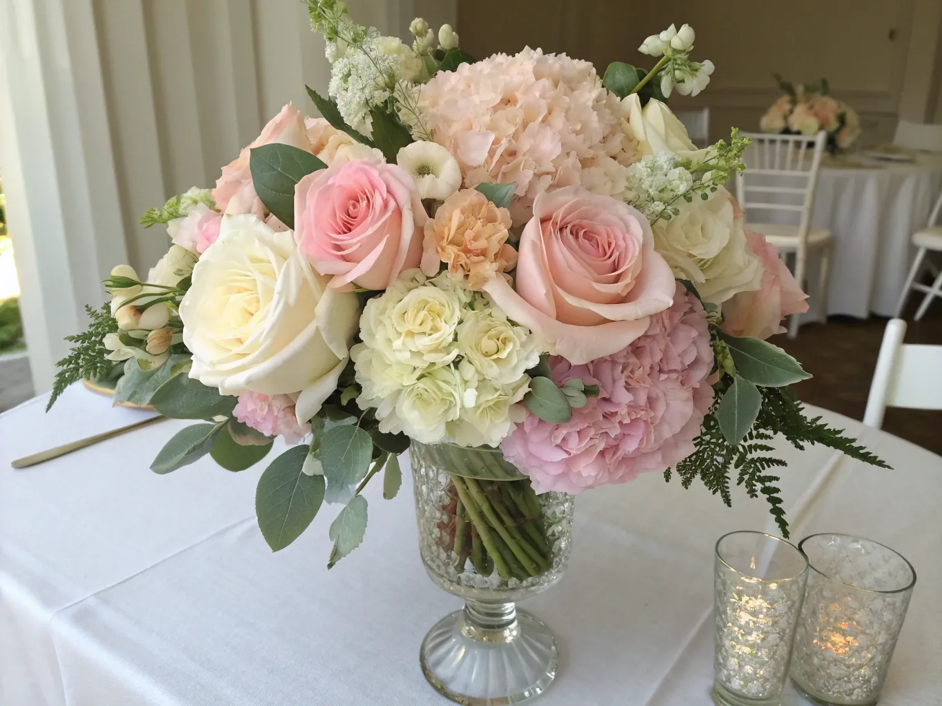 Elegant floral wedding arrangement